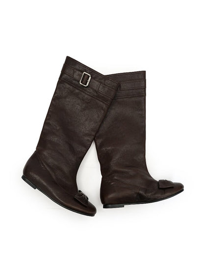 Oil Wax Cowhide Butterfly Boots【s0000016081】