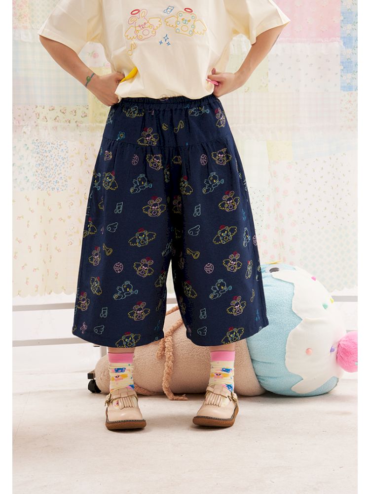 Animal angel knitted mid-calf socks【s0000013194】