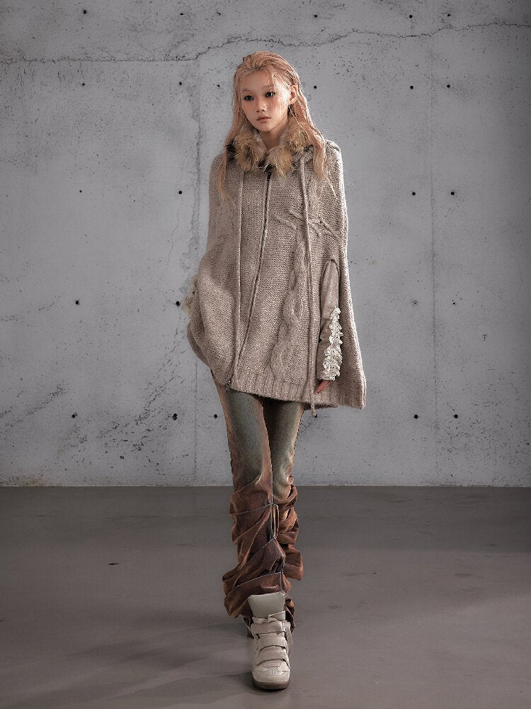 Genuine Fur Warm Furry Scarf【s0000019158】