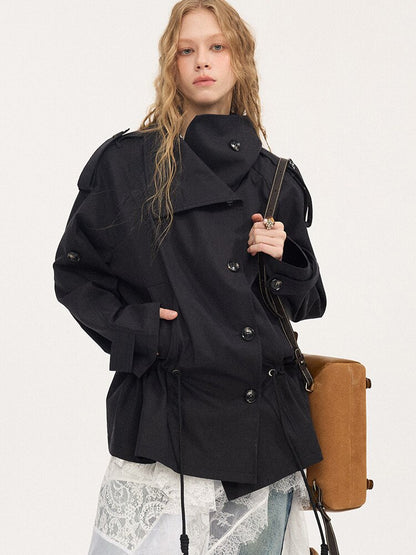 Double Drawstring Trench Coat【s0000015902】