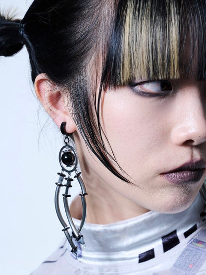 Futuristic Heavy Dark Punk Earring【s0000018837】