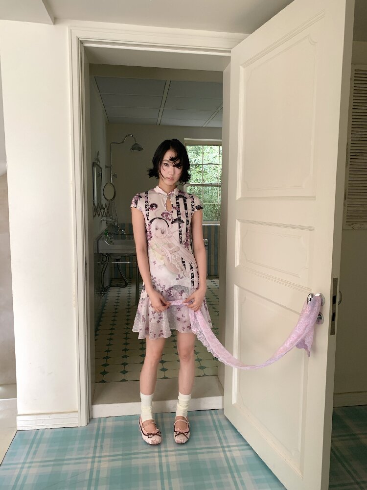 Vintage Pattern Cheongsam Dress【s0000018095】