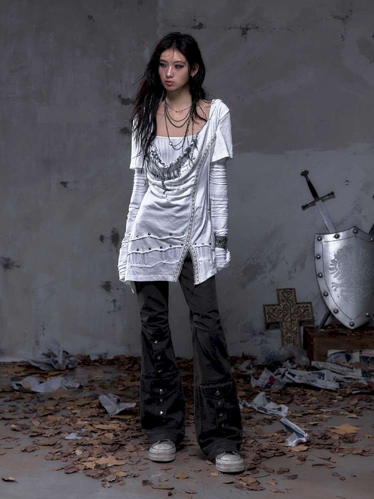 Slightly Flared Suede Casual Pants【s0000014480】