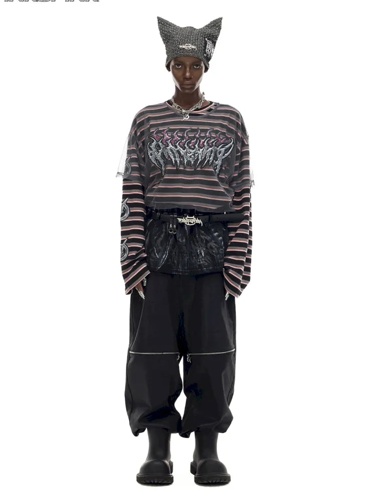 Authentic Two-Piece Striped T-Shirt【s0000014009】
