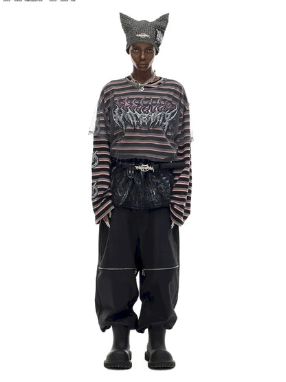 Authentic Two-Piece Striped T-Shirt【s0000014009】