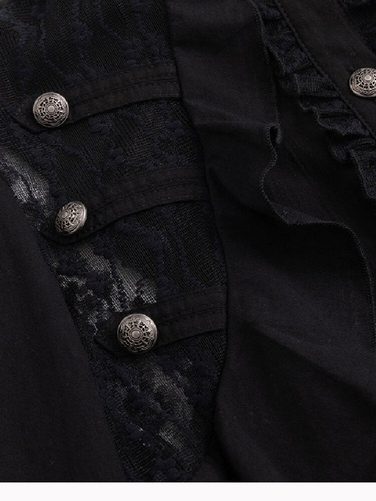 Napoleon Chiffon Patchwork Shirt【s0000018103】