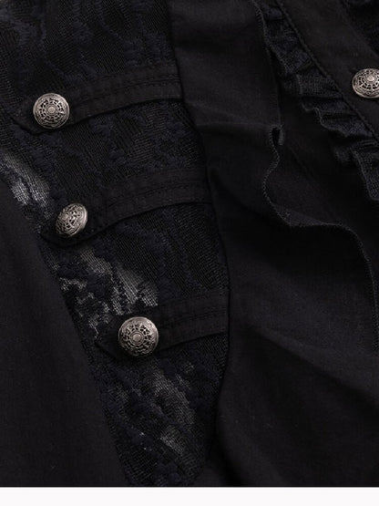 Napoleon Chiffon Patchwork Shirt【s0000018103】
