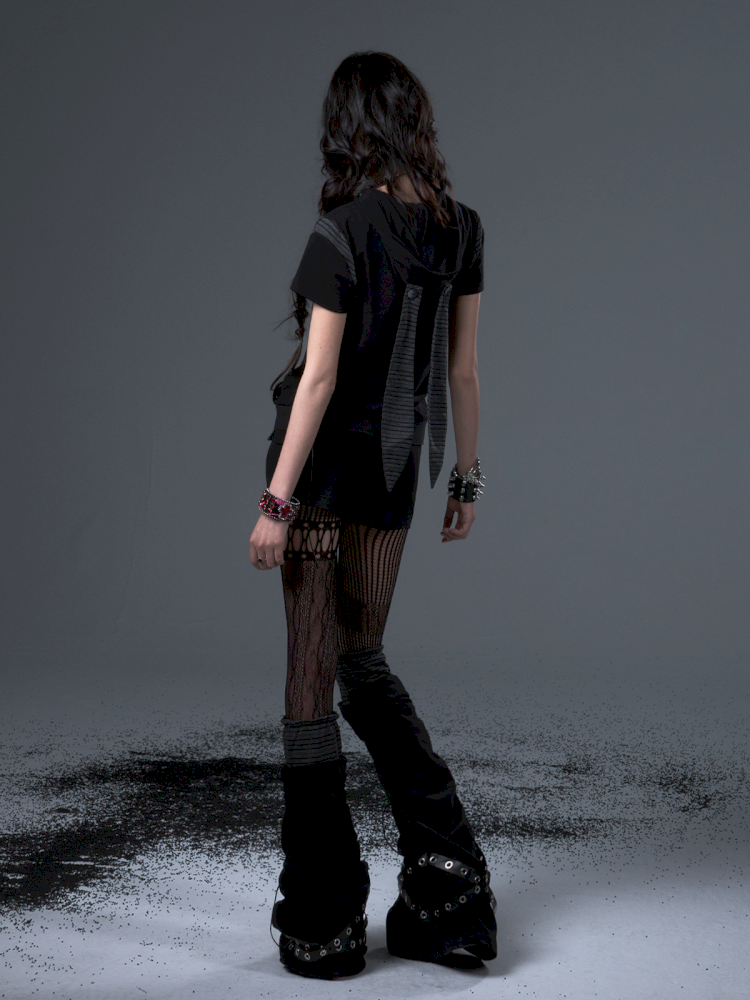 Stars Rabbit Ears Hooded Double Zipper Cardigan【s0000012442】