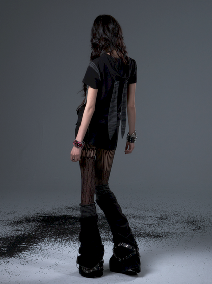 Stars Rabbit Ears Hooded Double Zipper Cardigan【s0000012442】