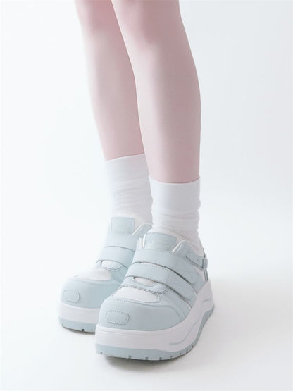Lace-up thick-soled sneakers【s0000012963】
