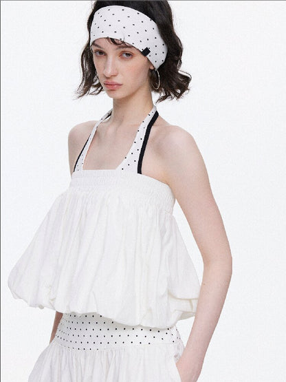 Backless Bandeau Wide Waist Pants【s0000015920】