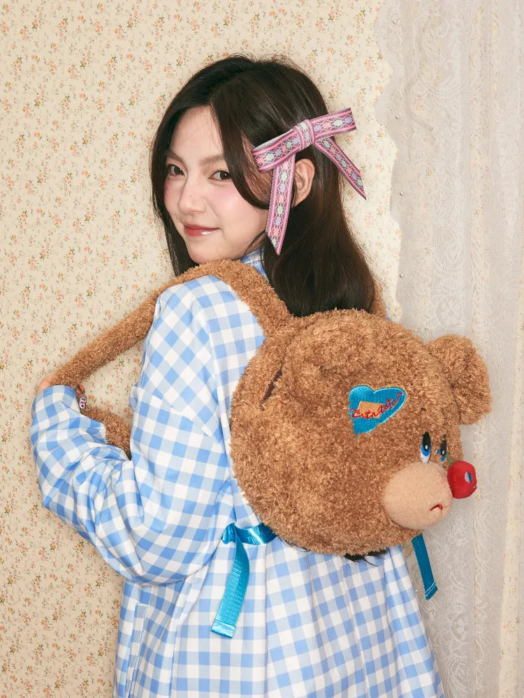 Apple Shaped Plush Backpack【s0000014152】