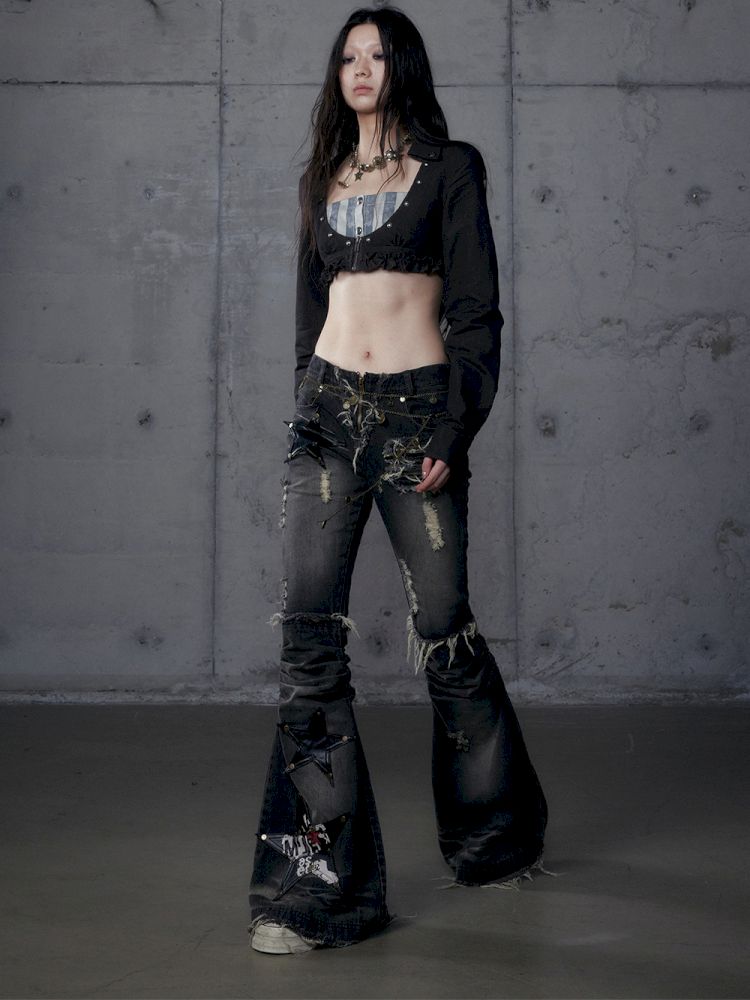 Micro Slim Washed Jeans【s0000013474】