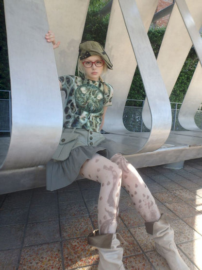 Irregular Print 10D Ultra-thin Stockings【s0000013174】