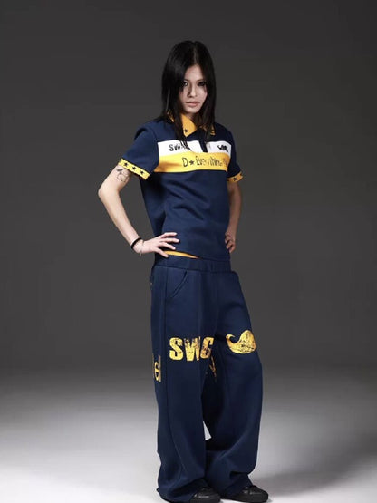 Mustache Waist Silhouette Sweatpants【s0000018272】