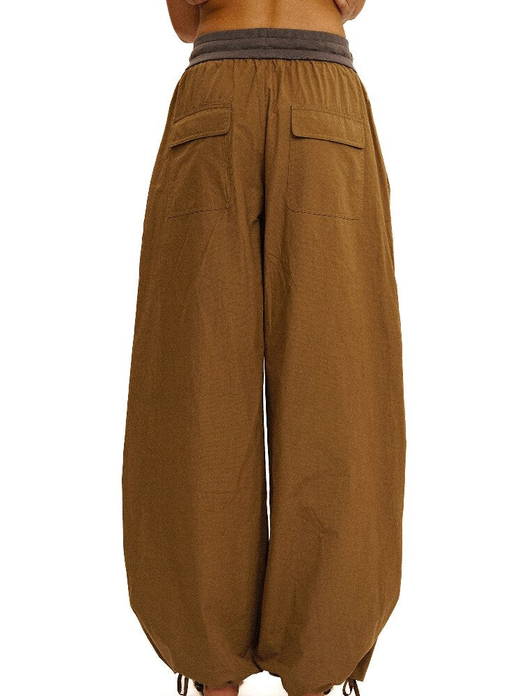 Threaded Waist Drawstring Pants【s0000017438】
