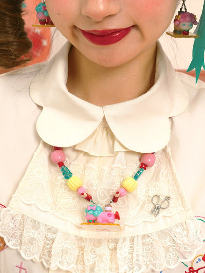 Petal Collar Embroidery Shirt In【s0000015573】