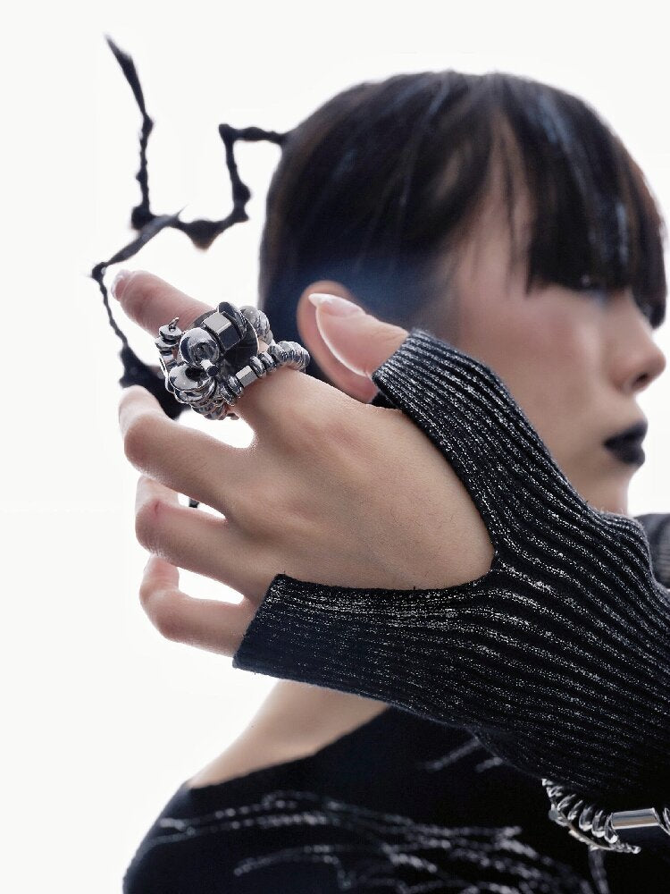 Leather Heavy-Duty Beaded Bracelet【s0000018842】