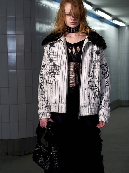 Fur Collar Thick Fleece Jacket【s0000014421】