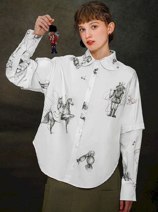 Remouth Bang Sae-Ken D Om G Sae-Ken D 셔츠 [S0000005373]