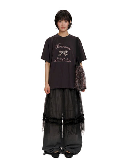 Loose Round Neck Short Sleeve T-Shirt【s0000012505】