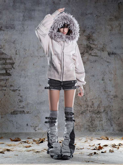 Faux Two-Piece Leggings Low-Rise Shorts【s0000014485】