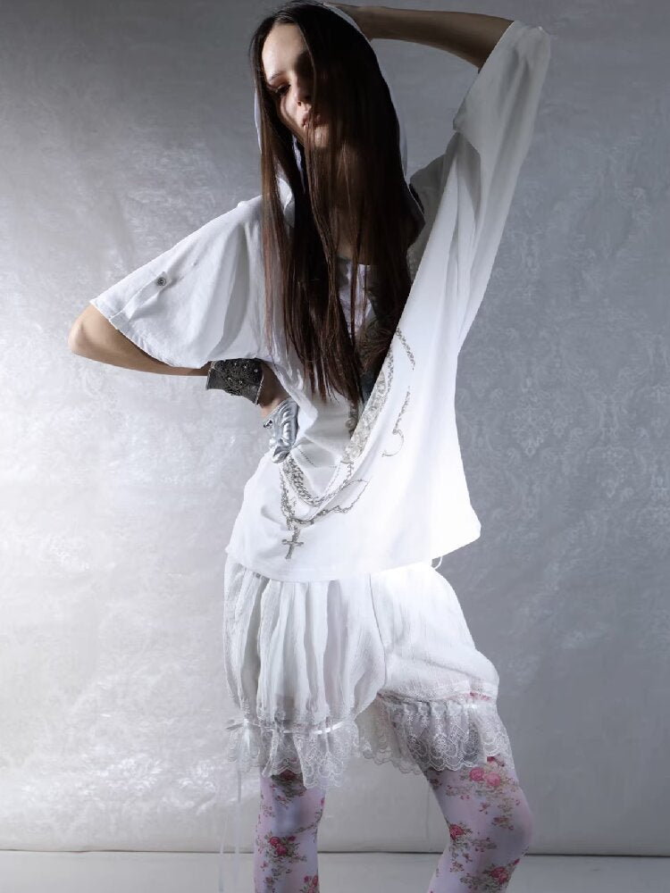 Vintage Gem Print Diamond T-Shirt【s0000015913】