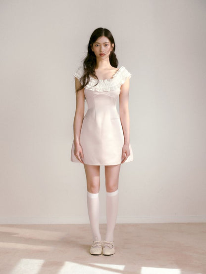 One Shoulder Waist Dress【s0000013239】