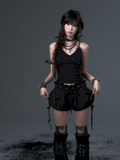 Bow Tie Rope Satin Pod Puffy Skirt【s0000012441】