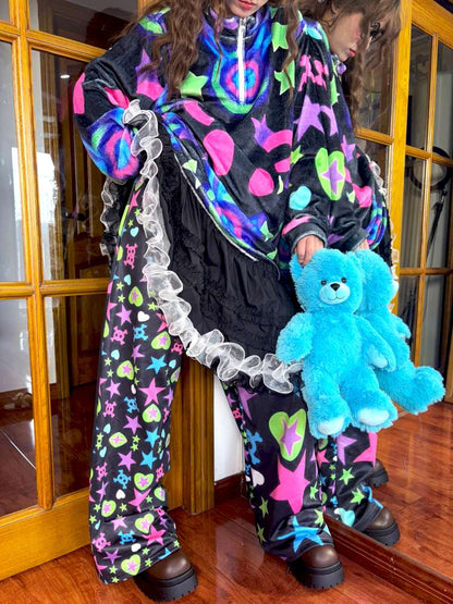 Dopamine Plush Wide-Leg Pants【s0000014633】