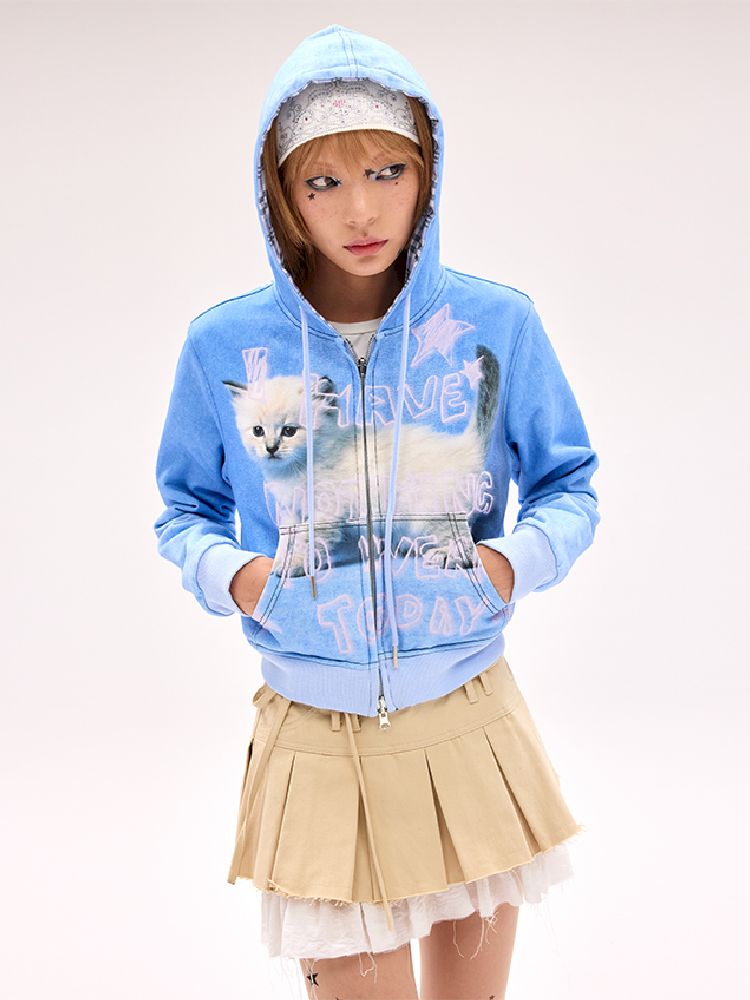 Raw-edge Pleated Skirt【s0000012178】