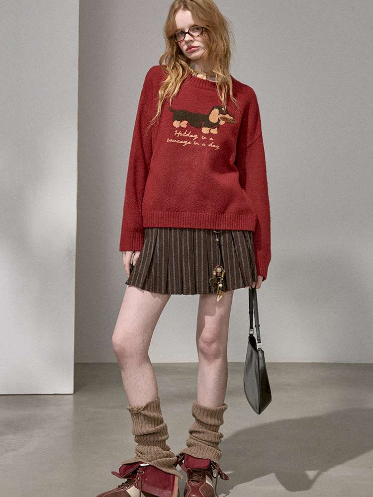 Soft Glutinous Round Neck Sweater【s0000015215】