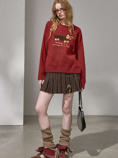 Soft Glutinous Round Neck Sweater【s0000015215】
