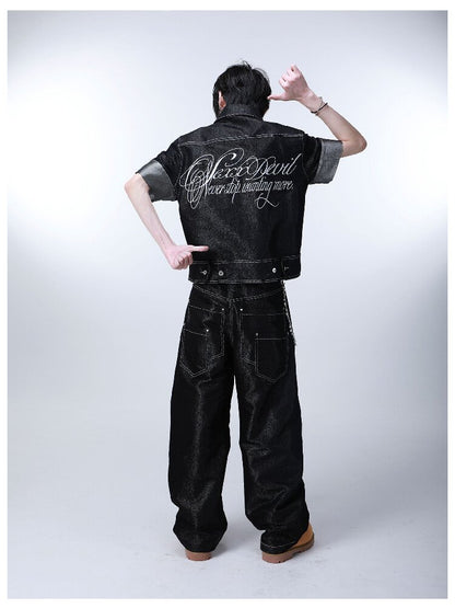 Silver Thread Raw Denim Cow Jacket【s0000016294】