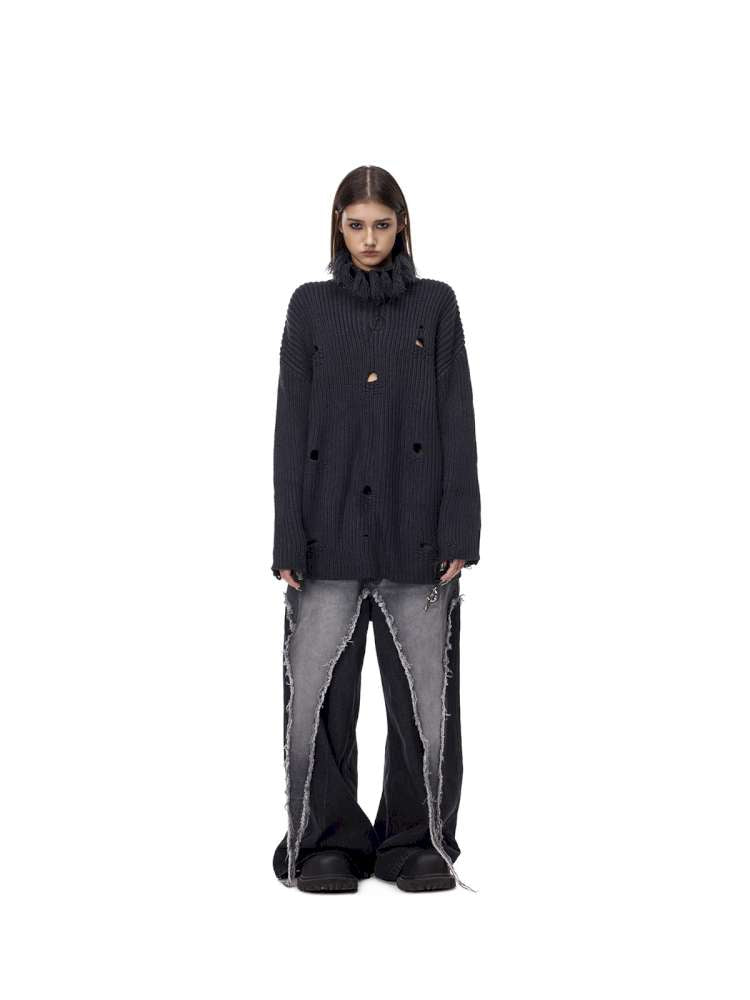 Electric Moon High Collar Sweater【s0000015114】