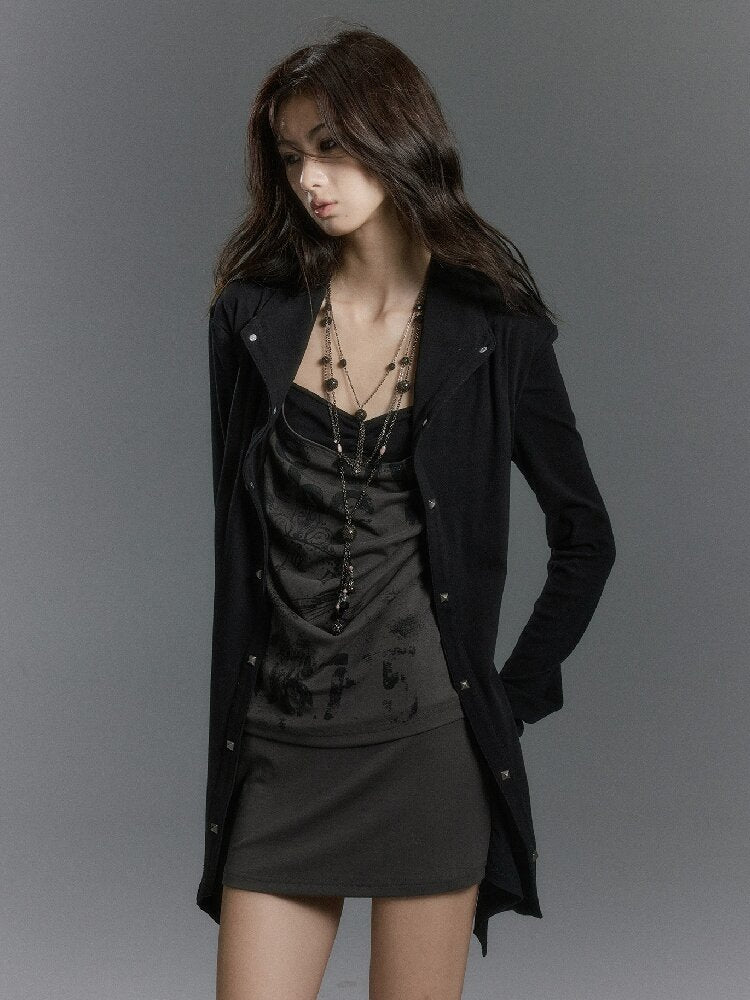 Patchwork Layered Faux Three-Piece Dress【s0000019243】
