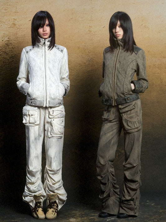 Loose Multi-Pocket Low Waist Pants【s0000011808】