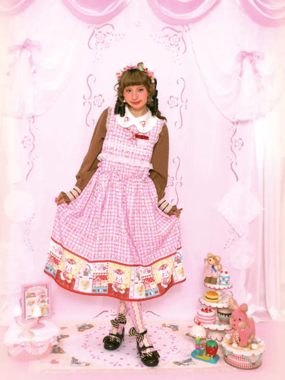 Bunny Sweet Lace Loose Tank Dress【s0000014163】