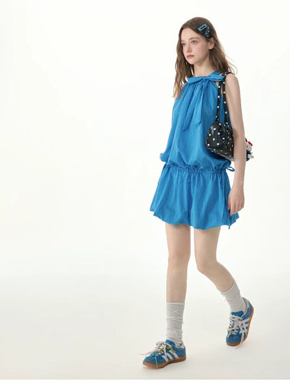 Summer Halter Off-Shoulder Dress【s0000017251】