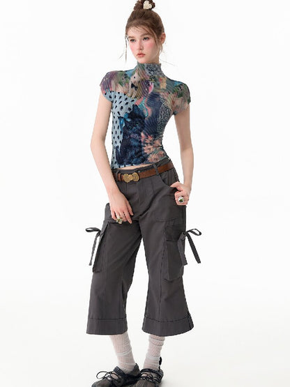 High-Waist Slimming Flared Pants【s0000017669】
