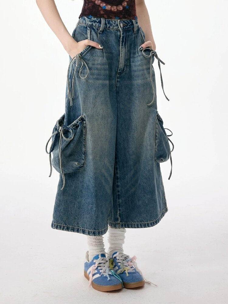 Vintage Strappy Pocket Workwear Jeans【s0000017311】