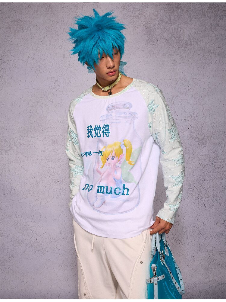Elf Girl Printed Long Sleeve Top【s0000018731】