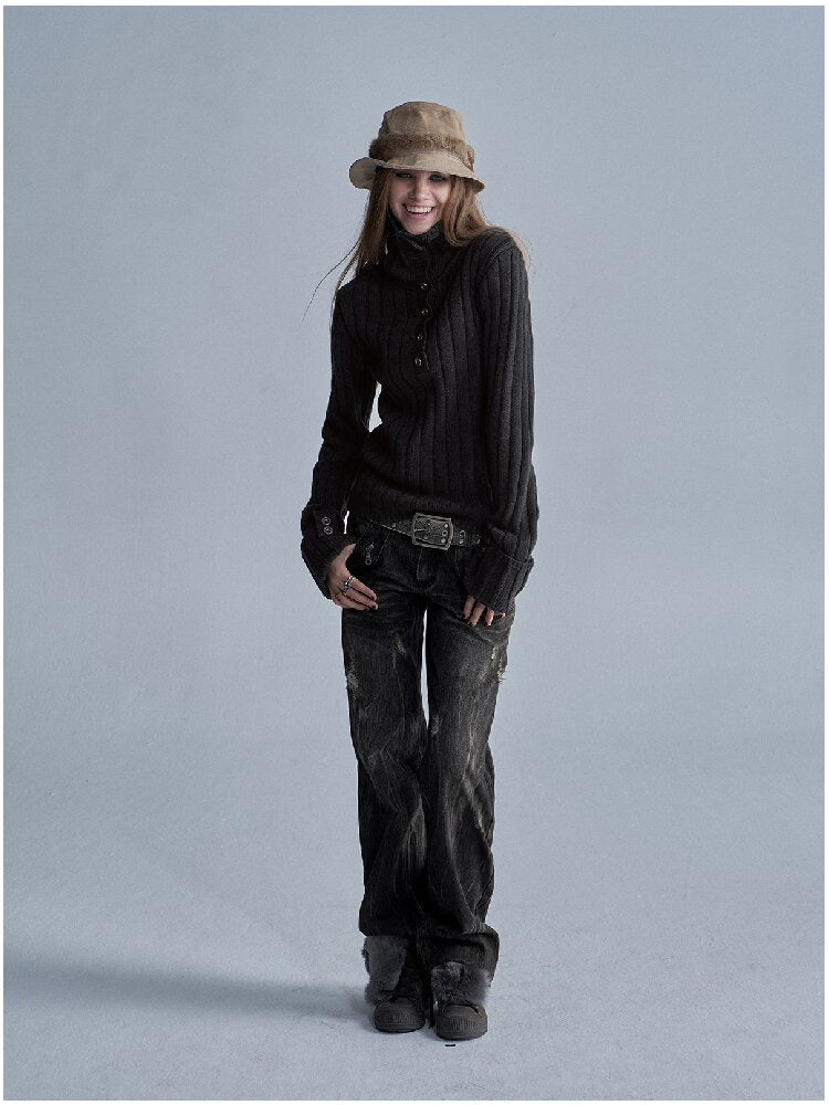 Multi Pocket Bamboo Joint Denim Pants【s0000018466】