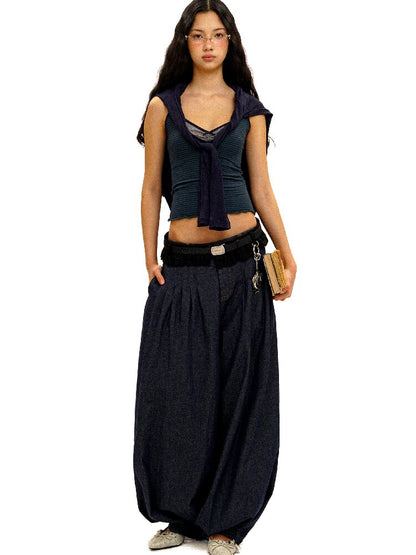 Soft Linen Cotton Lantern Trousers【s0000016428】