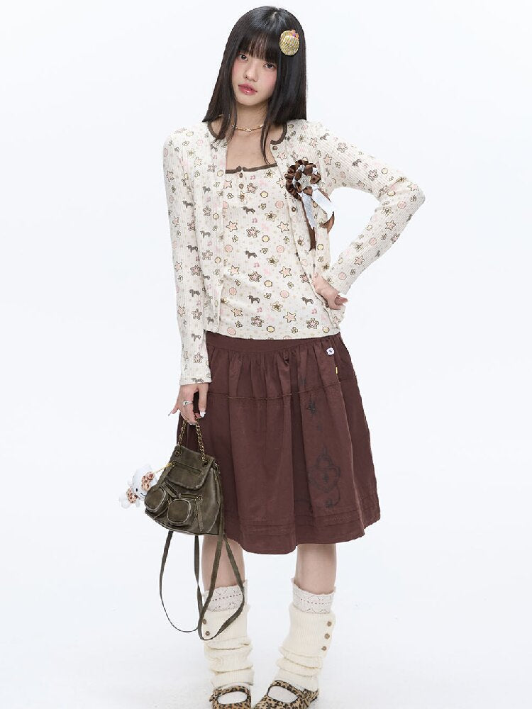 Star Polka Dot Contrasting Vest【s0000016387】