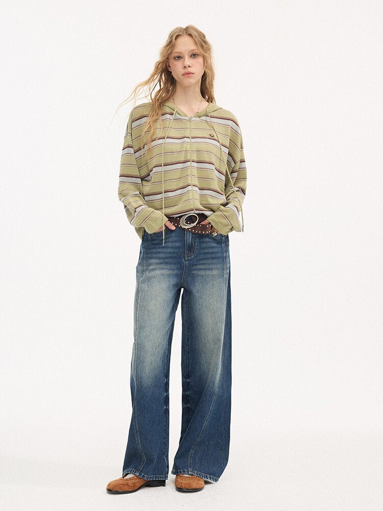 Split Cat Whiskers Scimitar Jeans【s0000015895】