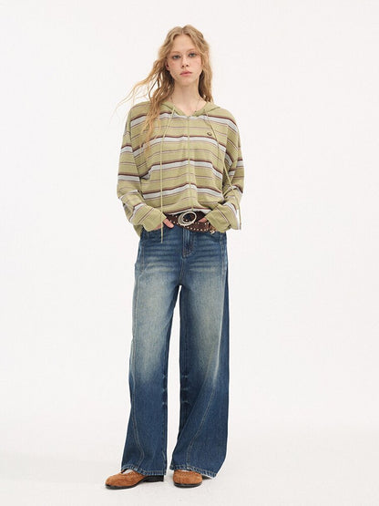 Split Cat Whiskers Scimitar Jeans【s0000015895】