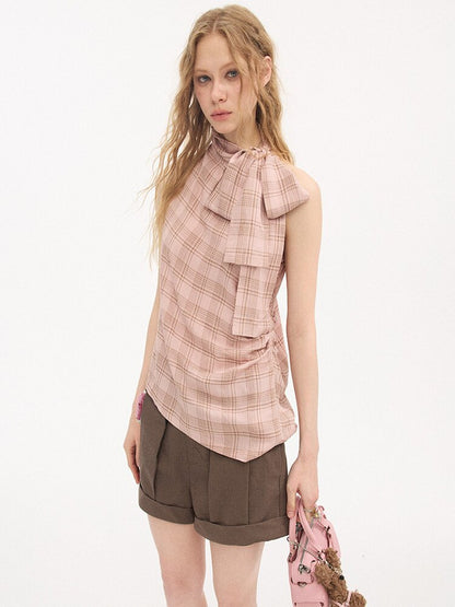 Wool Pinch Pleated Curled Shorts【s0000015904】