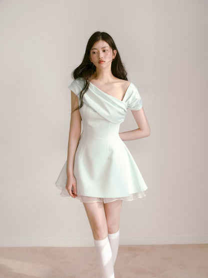 One Shoulder Slash Dress【s0000013244】