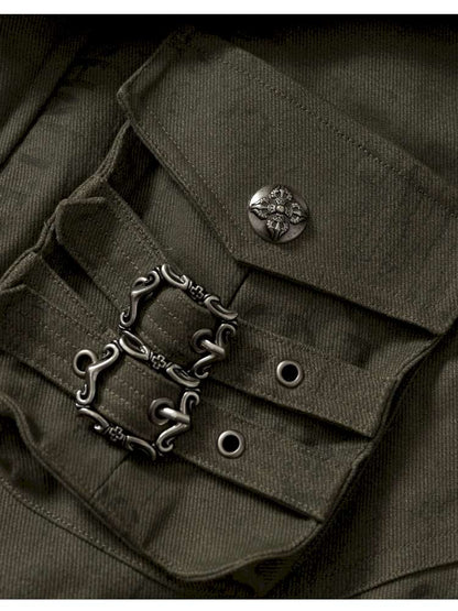 Mid-Length Fleece-Lined Cotton Jacket【s0000014475】